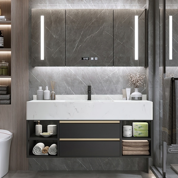 Fine Fixtures Serenity Modern bathroom vanity - On Sale - Bed Bath & Beyond - 38461421